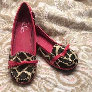 Animal print/pink flats